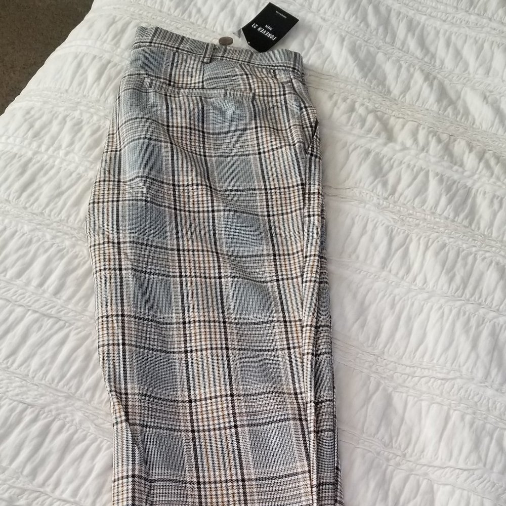 Forever 21 Plaid Print Mens Pants - New with Tags!